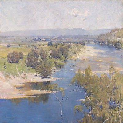 Poder transparente do meio-dia roxo de Arthur Streeton